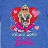 Boys' - Barbie - Peace Love Barbie Short Sleeve Graphic T-Shirt - 2 of 4
