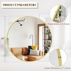 36 Inch Round Mirror, Metal Frame Circle Mirror, Wall Mounted for Entryway, Bathroom, Vanity, Living Room - 2 of 4