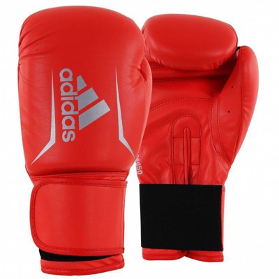 red adidas boxing gloves