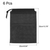 Unique Bargains Gym Sports Outdoor Traveling Fiber Cloth Drawstring Bag 6 Pcs - 2 of 3
