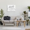 Stupell Industries Woman Face Outline Doodle Canvas Wall Art - 2 of 4