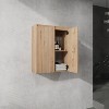 12" Bathroom Side Cabinet, 2-Soft Close Doors, Float Mounting Design - 3 of 4