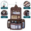 PAVILIA Large Hanging Toiletry Bag, Travel Women Men Cosmetic Organizer, Water Resistant Makeup Accessories Essentials Kit - 3 of 4