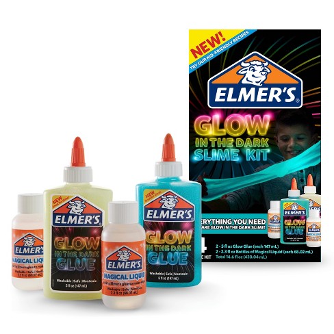 Elmer S 4pc Glow In The Dark Slime Kit Target