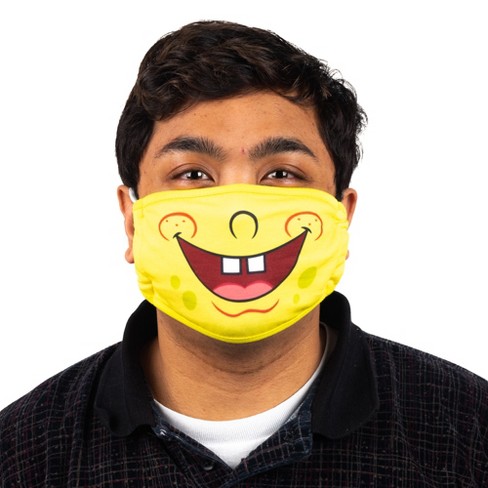 Spongebob Smile Official Single Card Party Fun Face Mask Great for parties 
