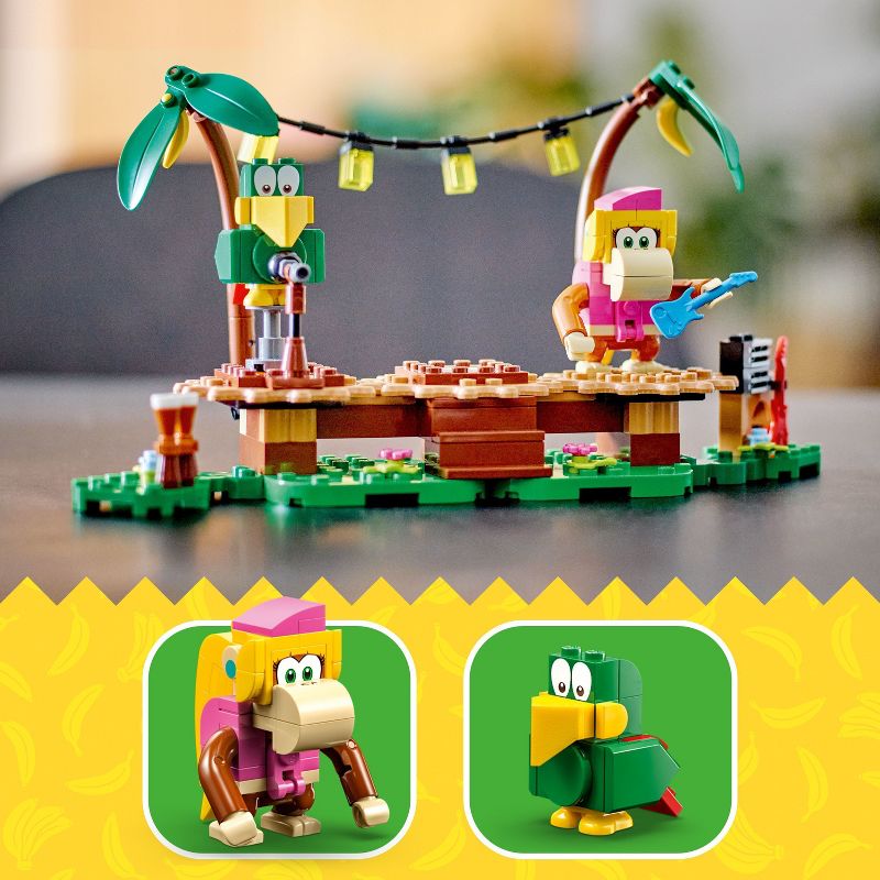 LEGO Super Mario Dixie Kong&#39;s Jungle Jam Expansion Set Building Toy 71421, 5 of 8