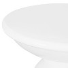 CAVINAS Round Outdoor Coffee Table, Modern Outdoor Bar Table, Metal Patio Side Table for Terrace, Balcony - 2 of 4