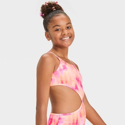Art Class Girls' Tie-Dye Design One Piece Swimsuit - art Class™ L — фото 3