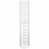 vidaXL Galvanized Iron Arched Gabion Basket, Decorative and Sound-Insulating Garden Barrier with Durable Construction and Wide Application, Silver - 4 of 4
