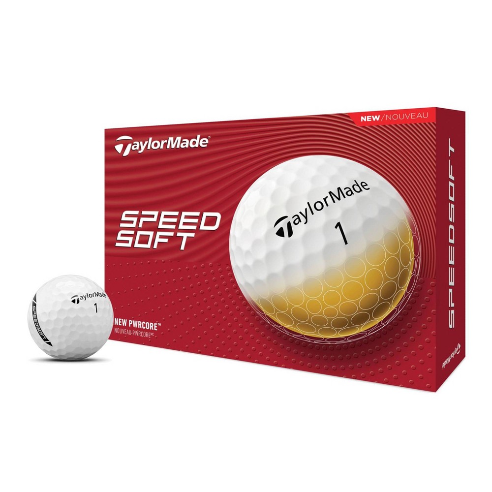 Photos - Golf TaylorMade Speed Soft  Balls 12bp - White