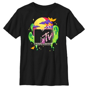 Boy's MTV Colorful Halloween Logo T-Shirt - 1 of 4