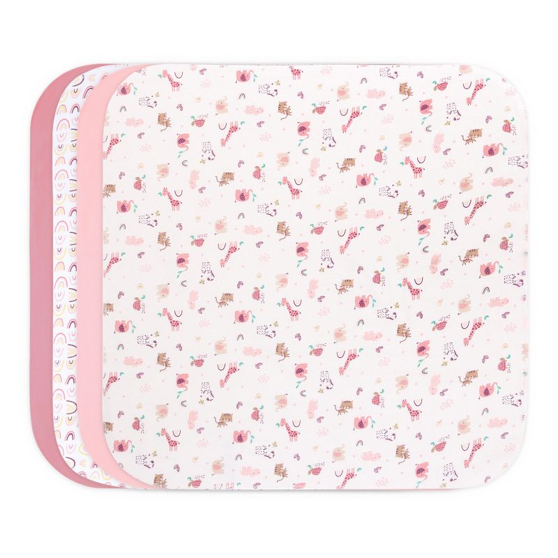 The Peanutshell Rainbow Safari 23-Piece Layette Gift Set in Pink/White 0-3 months, 0-3 Months, 6 of 9