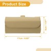 Unique Bargains Universal Car Sunglasses Case Magnetic Storage Box PU 6.69"x1.96" 1 Pcs - 4 of 4