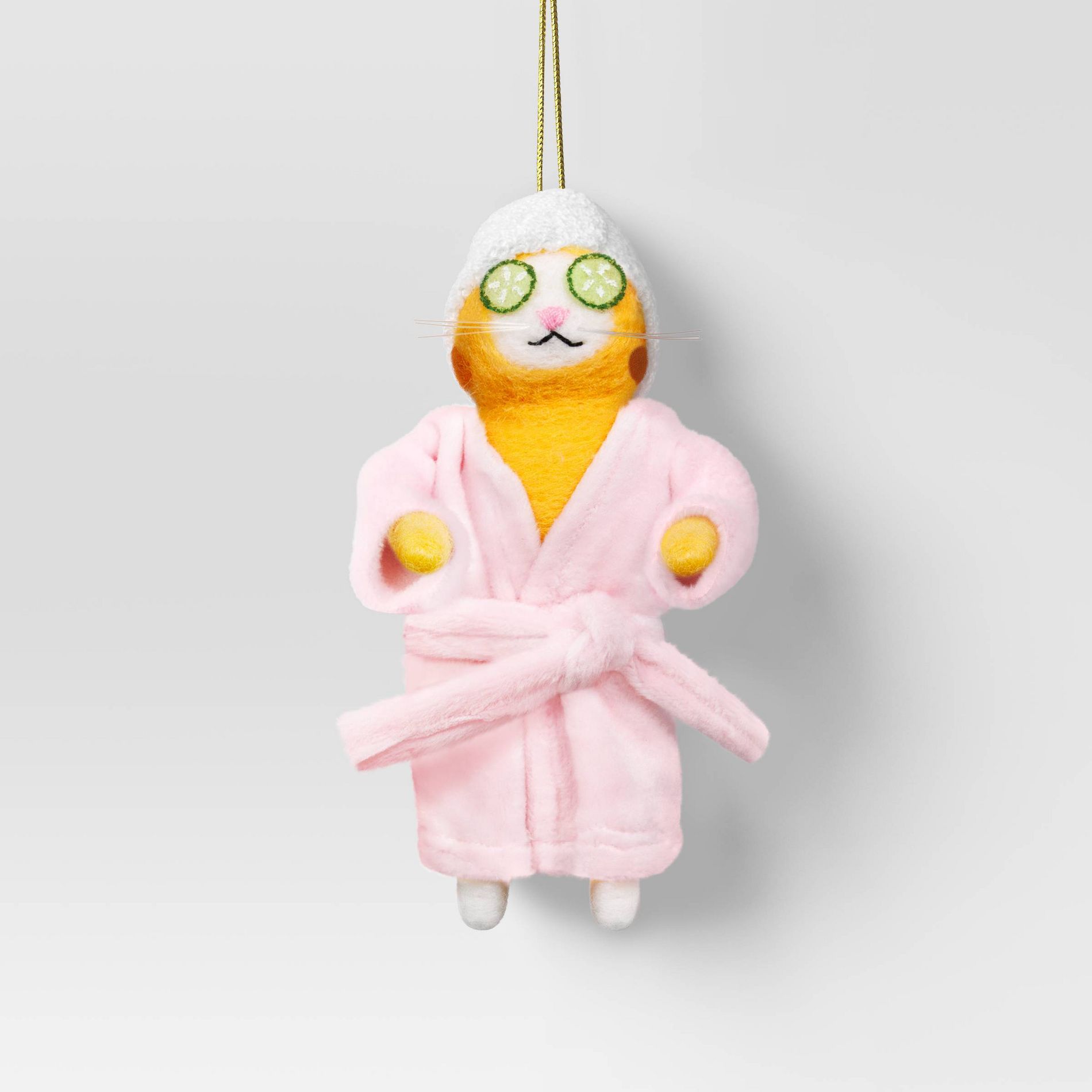 Christmas Felted Wool Cat Ornament Robe - Wondershop™