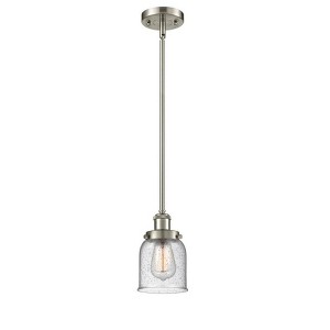 Bell - 1 Light Stem Hung Mini Pendant In Industrial Style-10 Inches Tall and 5 Inches Wide - 1 of 1