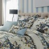 Casablanca 300tc Cotton Sateen Floral Printed Oversize Duvet Cover Set 5pc - Tribeca Living® - 2 of 3