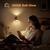 DORESshop 2-Pack 1W Plug-In LED Night Light with Light Sensor, Cylindrical Rose Gold Wall Lamp, Dimmable 0%-100% - 4 of 4
