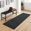 Washable Modern Textured Solid Rug Non Slip Low Pile Rug Soft Contemporary Throw Floor Cover Foldable Indoor Carpet for Living Room Bedroom - 3 of 4