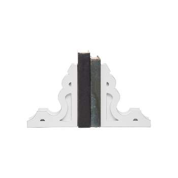 Set of 2 Wood Corbel Bookends - Foreside Home & Garden