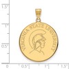 Black Bow Jewelry 10k Yellow Gold Virginia State Trojans NCAA Extra Large Pendant - 2 of 3