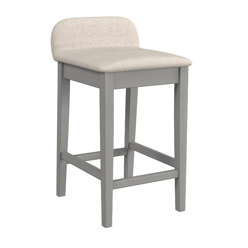 26.25&#34; Maydena Non Swivel Counter Height Barstool Beige - Hillsdale Furniture, 1 of 14