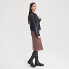 Women's Zip-Front Faux Leather Jacket - Universal Thread™ - 4 of 4