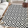 Washable Printed Rug Non Slip Low Pile Rug Soft Throw Floor Cover Foldable Indoor Carpet for Living Room Bedroom Playroom - 3 of 4