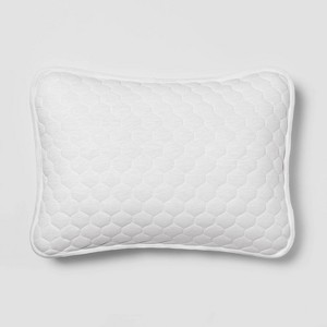 Standard Jersey Quilted Pillow Sham White - Room Essentials