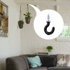 Unique Bargains Home Cup Ceiling Vinyl Coated Metal Coated Screw-in Hanger Hooks 30 Pcs - 3 of 3