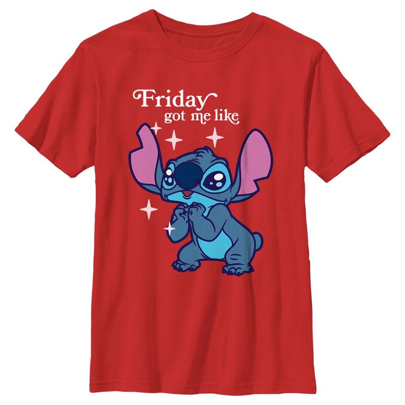 Boy's Lilo & Stitch Friday Got Me Like T-Shirt, 1 of 5