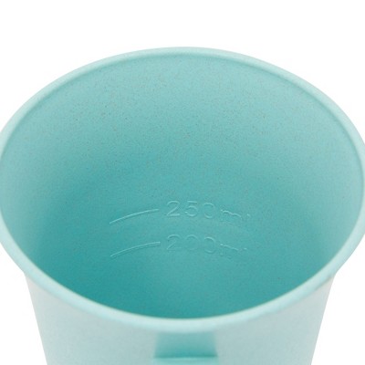 Pastel Pink, Green, and Blue Wheat Straw Mugs with Lids, Set of 6
