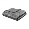 Sapphtopaz 4-Piece King/Cal King Velvet Duvet Cover Set, Diamond Quilted King Quilt Bedding Set with 2 Shams & Pillow -Gray - 2 of 4