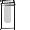 Floating Test Tube Bud Vase Black Metal & Glass by Foreside Home & Garden - 3 of 4