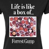 Women's - Forrest Gump - Life Is Like A Box Of Chocolates Fitted Graphic T-Shirt - 2 of 3
