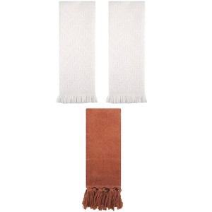 REGALWOVEN 3 Packs Cotton Soft Absorbent Boho Turkish Decorative Hand Towels - 1 of 4