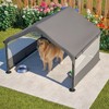 Hrinhom 50"W Extra Large Outdoor Dog House Tent 3-Sided Mesh Windows,Pet Shelter - 2 of 4