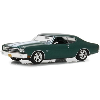 1970 Chevrolet Chevelle SS 396 Green with White Stripes "John Wick" (2014) Movie 1/43 Diecast Model Car by Greenlight