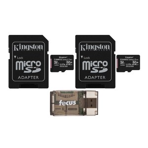 Kingston Canvas Select Plus 32GB microSDHC with SD Adapter (2-Pack) Bundle - 1 of 3
