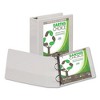 Samsill Earth's Choice Plant-Based D-Ring View Binder, 3 Rings, 3" Capacity, 11 x 8.5, White - 4 of 4
