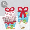 Big Dot of Happiness Tropical Christmas - Square Favor Gift Boxes - Beach Santa Holiday Party Bow Boxes - Set of 12 - 3 of 4