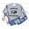 Simply Sage Market Women's Graphic Sweatshirt Yellowstone Fluffy Cows - 3 of 4