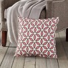Kensington Garden 20"x20" Oversize Rings Cotton Canvas Square Throw Pillow - 2 of 3