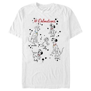 Men's One Hundred and One Dalmatians Character Names T-Shirt - 1 of 4