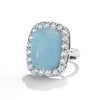 Ross-Simons Milky Aquamarine and 2.60 ct. t.w. Blue Topaz Ring in Sterling Silver - 4 of 4