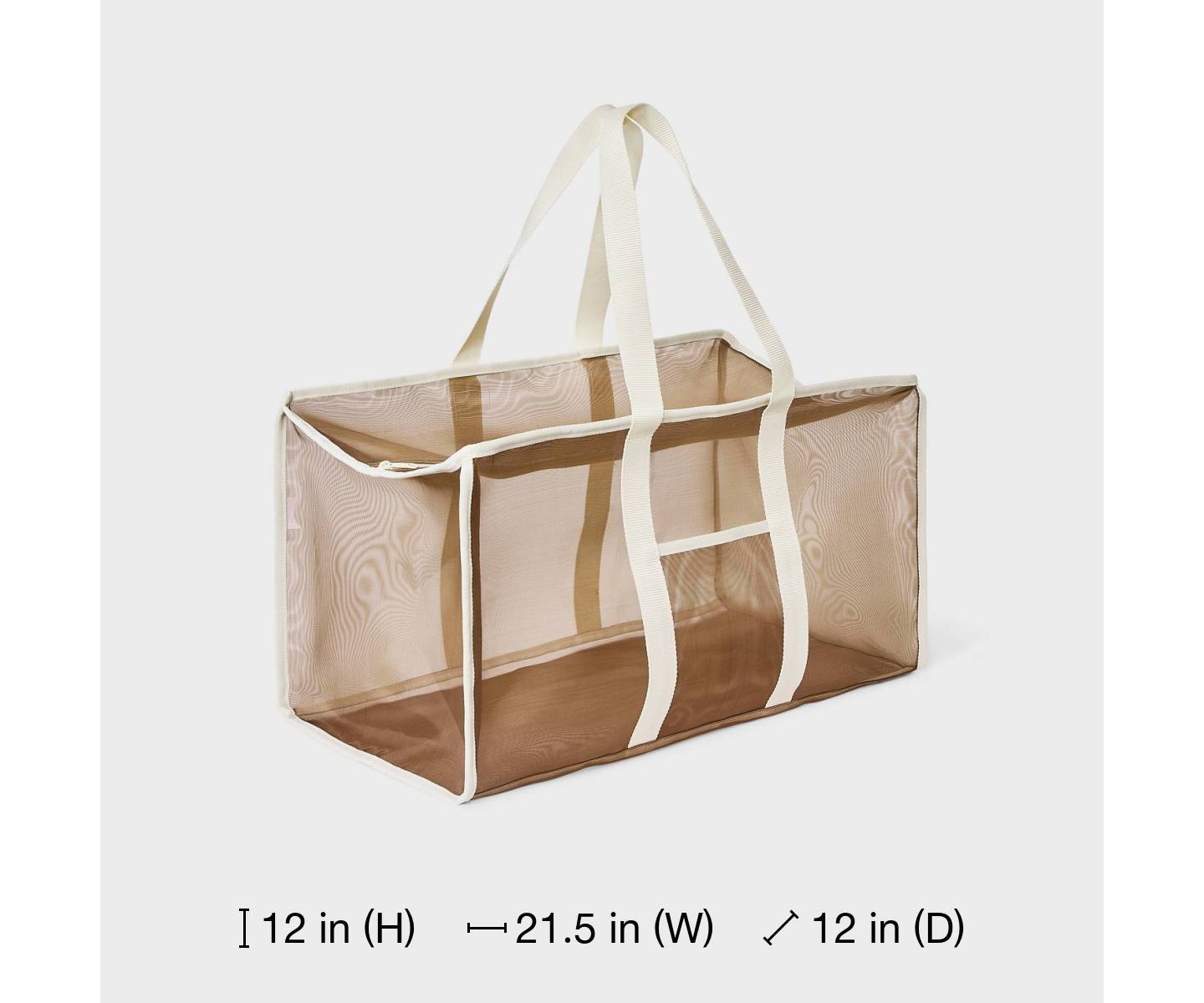 Сумка Shade & Shore Packable Zip Top Mesh Tote Handbag, цвет: Коричневый — фото 6