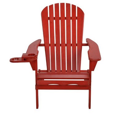 Jiallo Foldable Adirondack Chair with cup holder