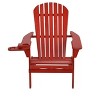 Jiallo Foldable Adirondack Chair with cup holder set of 2 - 2 of 4