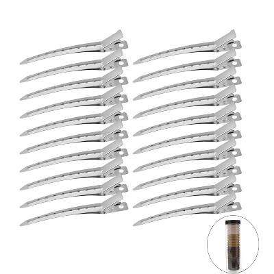 24 Pack Hair Clips for Styling Sectioning Metal Duck Bill Clips for Women, Alligator Hair Clip for Long Curl Thick Hair