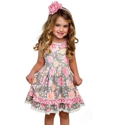 Girls Blossoming Beauty Floral Dress - Mia Belle Girls : Target
