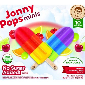 Jonny Pops Frozen Organic Color Burst Minis - 11.2 fl oz/10ct - 1 of 4